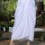 White Embellished Round Neck Top & Skirt With Shrug Co-ords