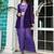 Purple Embroidered Top With Skirt & Shrug Co-Ords