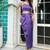 Purple Embroidered Top With Skirt & Shrug Co-Ords