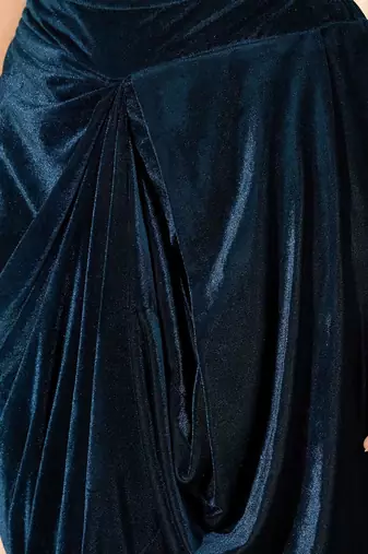 Velvet Embellished Top with Trousers