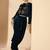 Velvet Embellished Top with Trousers