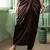 Brown Printed Waistcoat With Skirt Satin Co-Ords