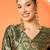Brocade V-Neck Brocade Top With Skirt