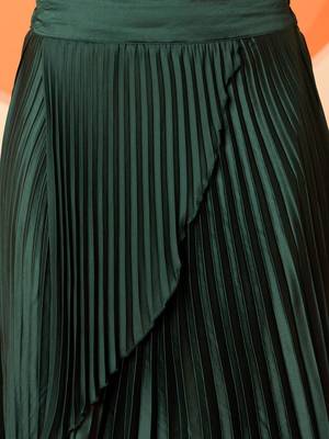Brocade V-Neck Brocade Top With Skirt 3