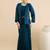 Embellished Top Skirt & Coat Set