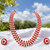 Red coral & white pearl 3-layer necklace and earrings set