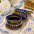 Blue silk thread bangle set