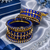 Blue silk thread bangle set