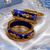 Designer blue silk thread bangles