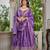 lavender zari thread embroidered lehenga set