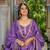 lavender zari thread embroidered lehenga set