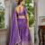 lavender zari thread embroidered lehenga set