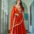 ORANGE GEORGETTE EMBROIDERD LEHENGA CHOLI WITH BLOUSE