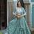 CGREEN GEORGETTE EMBROIDERY STUNNING LEHENGA CHOLI WITH DUPATTA