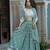 CGREEN GEORGETTE EMBROIDERY STUNNING LEHENGA CHOLI WITH DUPATTA