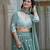 CGREEN GEORGETTE EMBROIDERY STUNNING LEHENGA CHOLI WITH DUPATTA