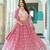 GREEN GEORGETTE EMBROIDERY LEHENGA CHOLI WITH DUPATTA