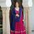 pink silk blend embroidered navratri lehenga choli