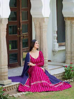 pink silk blend embroidered navratri lehenga choli 4