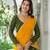 green silk blend embroidered navratri lehenga choli
