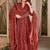 maroon digital print maslin anarkali 