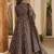 black digital print maslin anarkali 