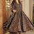 black digital print maslin anarkali 