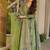 pista green digital print maslin anarkali 