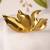 Gold tone leaf statement ring