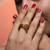 Twisted gold tone statement ring