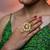 Floral gold tone statement ring