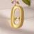 Oval gold tone statement ring