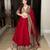 Red Coding with Sequnce work Chinon Lehanga Choli Set