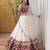 White Sequnce Real mirror and kodi lace broder Foux gorgette Lehenga Choli Set