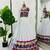 White Sequnce Real mirror and kodi lace broder Foux gorgette Lehenga Choli Set