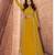 yellow embroidered chinon stitched crop top jacket with skirt