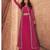 rani pink embroidered chinon stitched crop top jacket with skirt