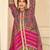 multi printed crep silk free size stitched high low kurta suit