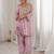 pink embroidered h o fabrics free size stitched straight kurti with batwa suit