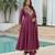 mauve embroidered cp vichitra  free size stitched kurta set