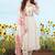 white embroidered cotton free size stitched kurta set