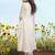 white embroidered cotton free size stitched kurta set