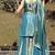 peacock embroidered fendi satin free size stitched short kurti suit