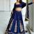 Neavy Blue thread with Sequnce work Chinon Lehenga Choli Set