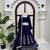 Neavy Blue thread with Sequnce work Chinon Lehenga Choli Set