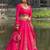 Pink thread with Sequnce work Chinon Lehenga Choli Set