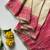 cream color zari weaves contrast pallu and designer chaap border silk blend saree