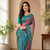 dark purple color zari weaves contrast pallu and designer chaap border silk blend saree