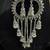 Oxidised Silver Chandbali Jhumka Earrings for Women, Long Chain Tassel Tribal Jewellery for Navratri Garba