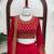 Red thread and Sequnce work Silk Blend Lehenga Choli Set